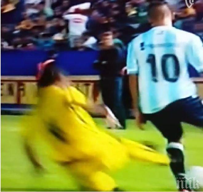 Нечовешко влизане в Аржентина (видео)