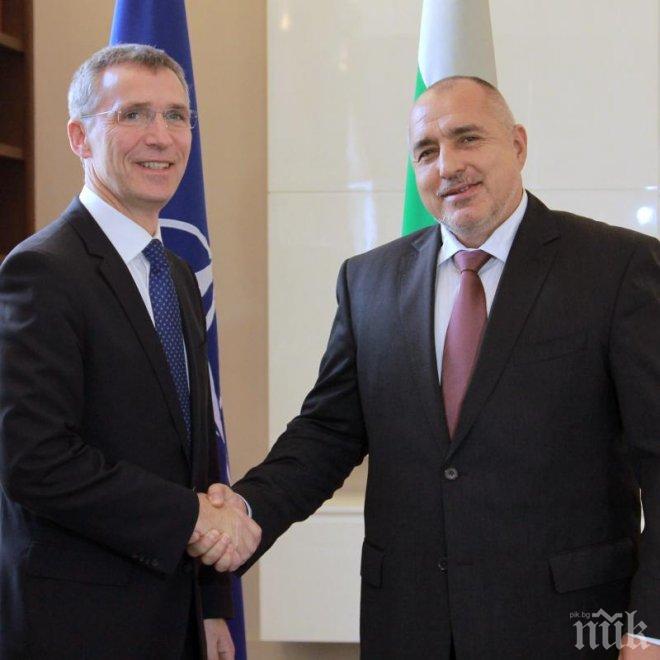 Борисов и Генералният секретар на НАТО обсъдиха парите за отбрана