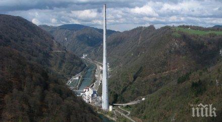 словения чуди прави високия комин европа