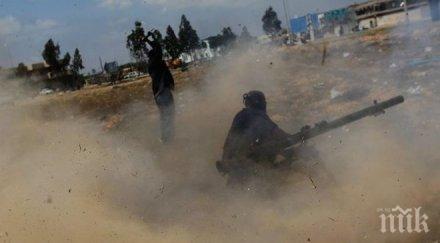 въоръжен мъж уби полицай триполи