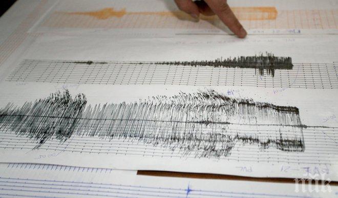 Земетресение със сила 2,6 по Рихтер край Пазарджик