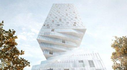 вдигат усукан небостъргач виена