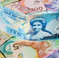 Новозеландският долар се срина до 4-годишно дъно