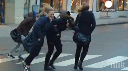 ураганът поморие потроши читалището подмята изпочупени стъкла ламарини въздуха