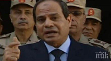 президентът египет обяви безпощадна война тероризма обръщение нацията