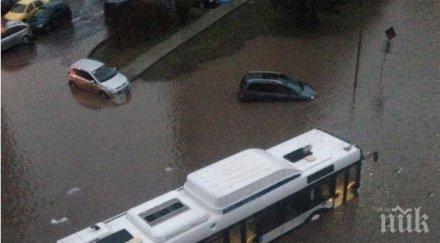 потопът бургас близкия язовир вълната дошла землището