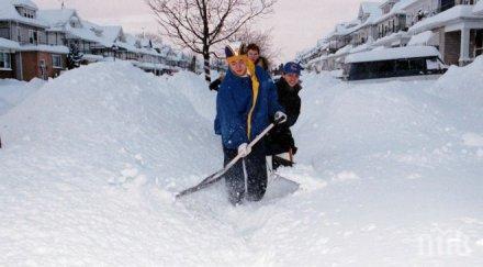 2000 полета отменени сащ заради силната снежна буря