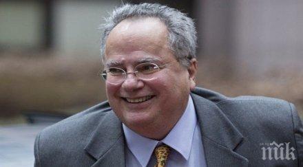 външният министър гърция европа въвежда санкции русия