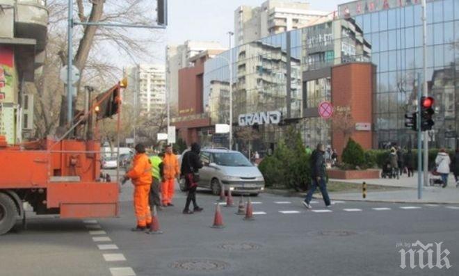 Положиха финалната маркировка на ул. Петко Д. Петков в Пловдив