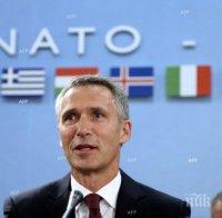 Генсекът на НАТО Столтенберг обяви подкрепа за Украйна