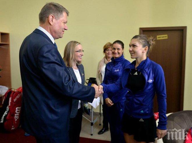 Президентът на Румъния се срещна със Симона Халеп