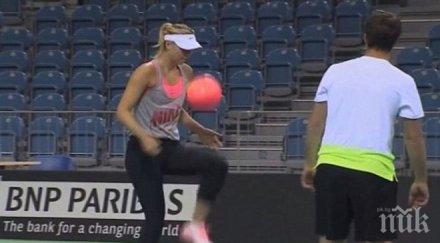 маша възхити света уникални футболни умения видео