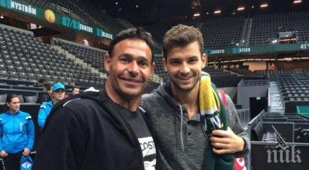 григор димитров сменил ракетата