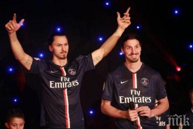 Восъчен Златан Ибрахимович украси Париж

