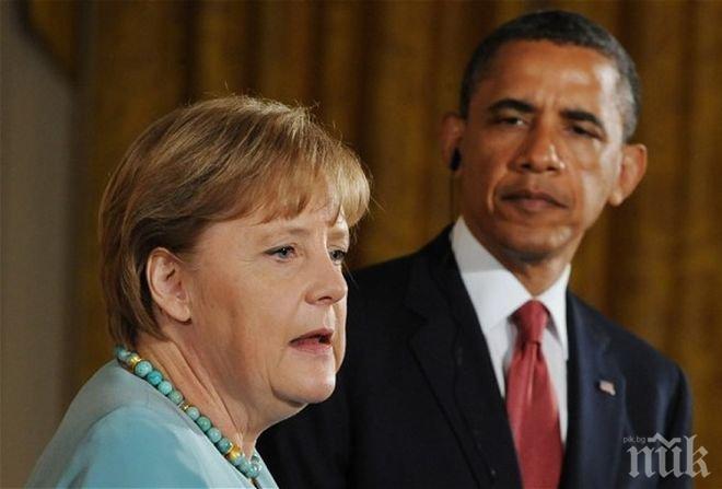 Меркел ще представи на Обама мирния план за Украйна