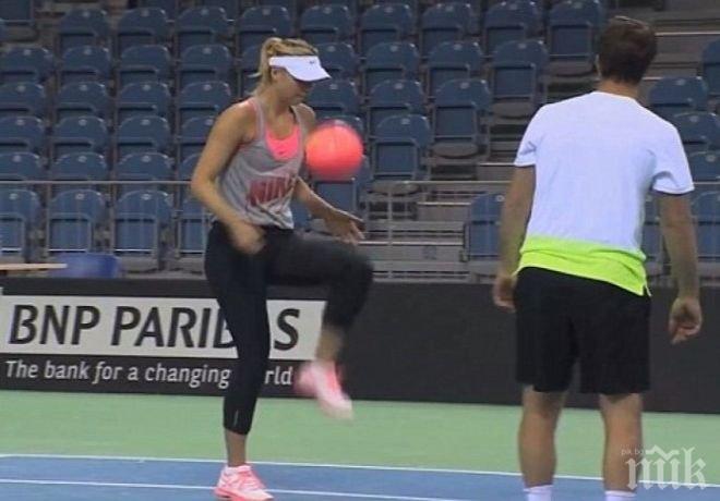 Маша възхити света с уникални футболни умения (видео)