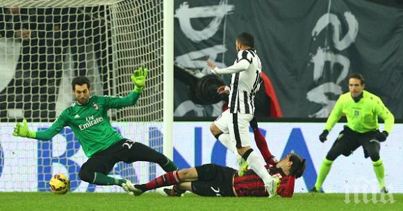 Заформя се скандал между Милан и Ювентус заради гола на Тевес

