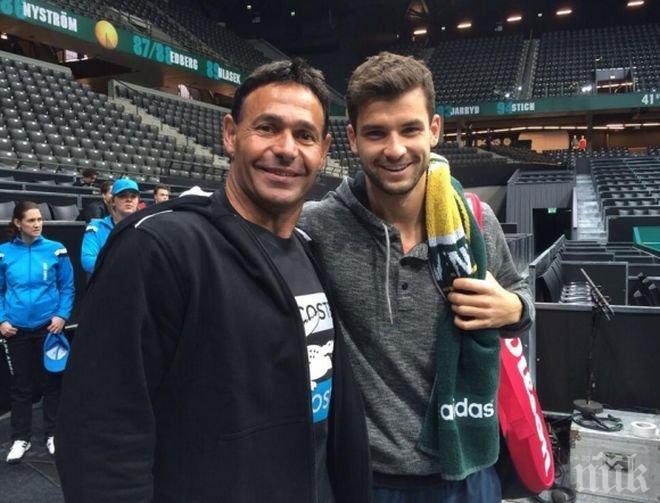 Григор Димитров сменил ракетата?

