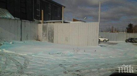 син сняг паднал руския град челябинск