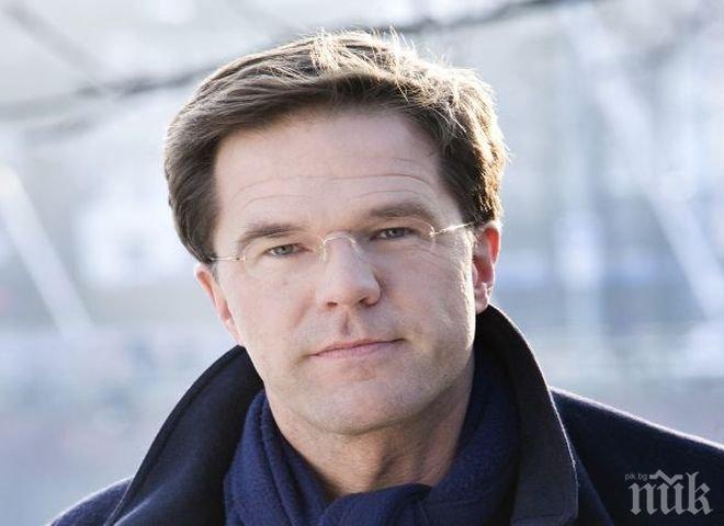 Премиерът на Холандия: Постигнатите в Минск споразумения са важна първа крачка в нормализирането на ситуацията в Източна Украйна
