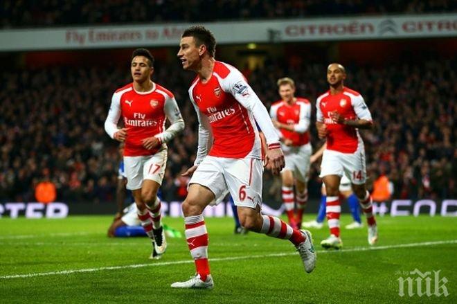 Арсенал си поигра с късмета, но все пак победи последния