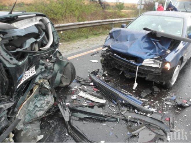 Дядо предизвика тежка катастрофа край Лом, в болницата е