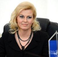 Колинда Китарович положи клетва като президент на Хърватия

