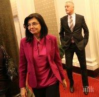 Кунева определи като успешни първите 100 дни на кабинета 