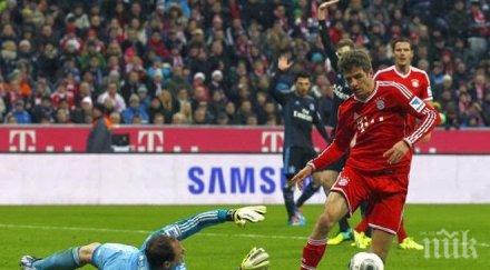 жесток разгром байерн мюнхен оглушителна победа хамбургер