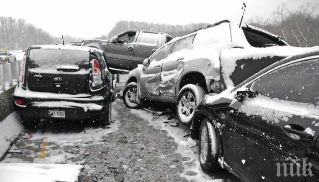 Верижна катастрофа уби един човек край Оксфорд