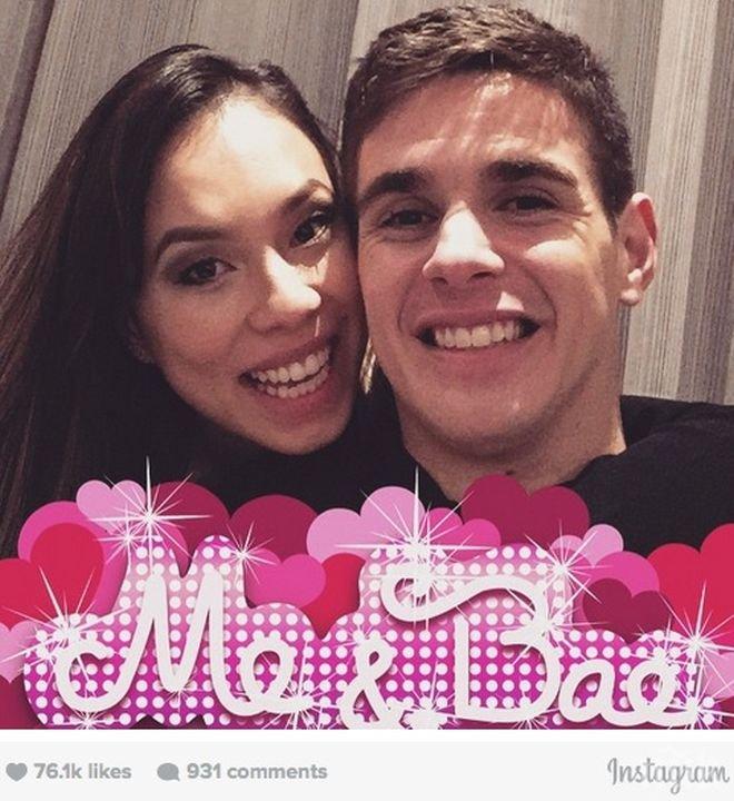 Оскар пусна валентинка със сърпугата си

