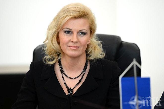 Колинда Китарович положи клетва като президент на Хърватия
