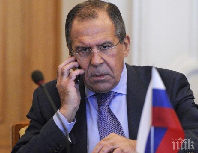Лавров проведе телефонен разговор с Кери за Донбас 