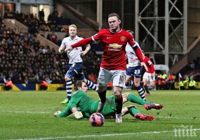 Рууни се извинил на вратаря на Престън за симулацията при дузпата

