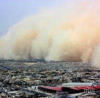 Пхенян в плен на пясъчна буря
