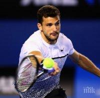 Григор Димитров поведе на Краинович в Акапулко