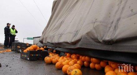 разсипаните портокали магистрала тракия все събрани