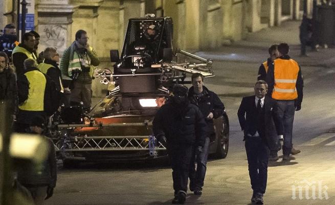 Снимките на новия филм за Джеймс Бонд се преместиха от Лондон в Рим