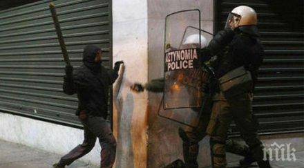 проетстиращи влязоха сблъсъци полицията първата антиправителствена демонстрация сириза