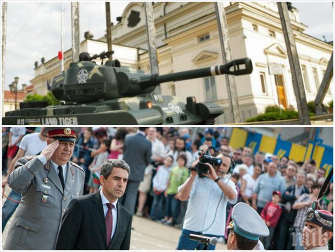 Г-н Плевнелиев, вчера Ви се привидя извънредно заседание на кабинета, измислихте си митинг на 10 ноември! Утре да не Ви се привидят танкове?