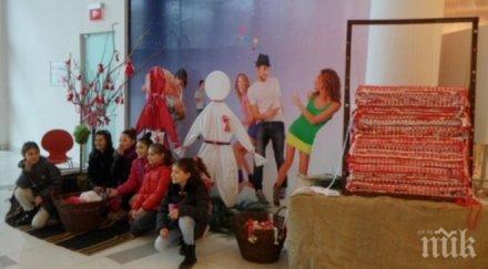 стотици деца русе посрещнаха баба марта