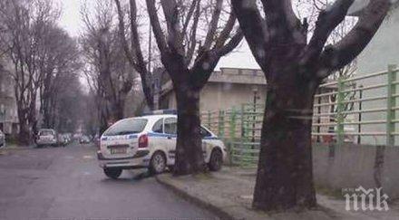 пореден полицейски автомобил хванат нарушение бургас снимка