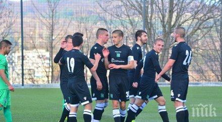 лудогорец u21 доближи върха победа литекс