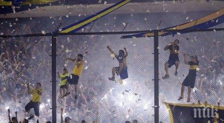 футболни ултраси пребиха полицаи аржентина