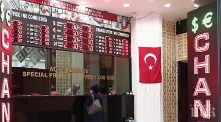 турската лира продължава пада