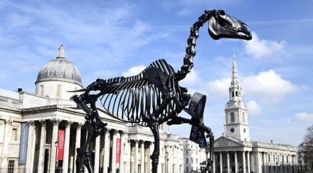 скелет борсов кон появи центъра лондон