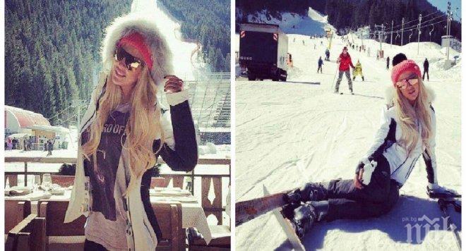 Андреа на ски в Банско (снимки)