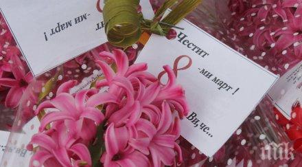 цвете ръка носи радост подпомага жени