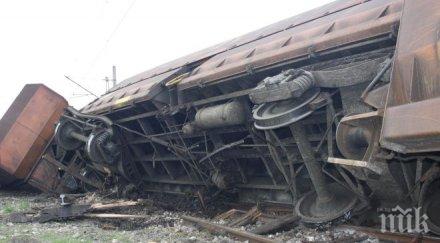 товарен влак дерайлира китай