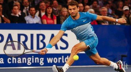 григор димитров първа победа федерер зрелище йорк галерия